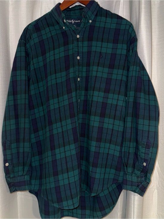 Other - Ralph Lauren Blaire Flannel Reworked Savage Panther Patch Plaid M